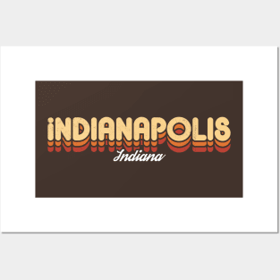 Retro Indianapolis Indiana Posters and Art